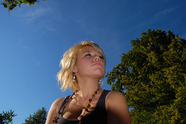 istock Blonde woman looking around 172950260
