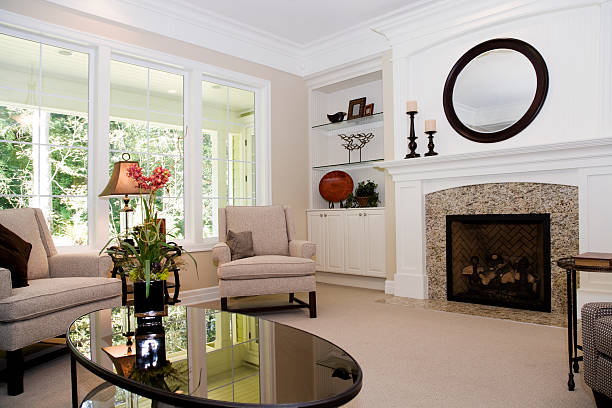 istock Modern domestic living room Interior architecture design model 172950337