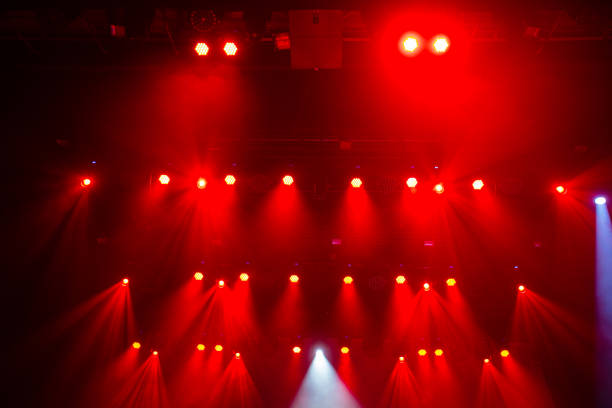 istock Colorful concert lights on empty stage 1729510617