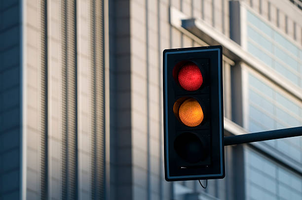 Traffic lights stock photo