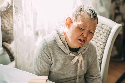 Deep Contemplation: Capturing the Thoughts of an Elderly Woman with Down Syndrome