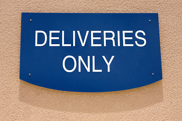 Deliveries Only stock photo