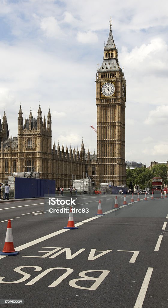 Carril de autobús y el Big Ben - Foto de stock de Big Ben libre de derechos