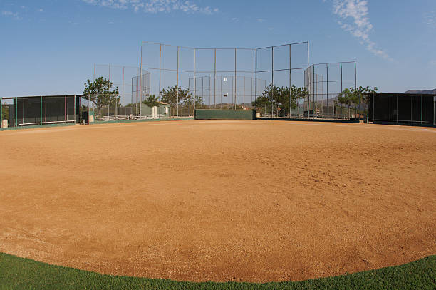 infield softball - fish eye lens photos et images de collection