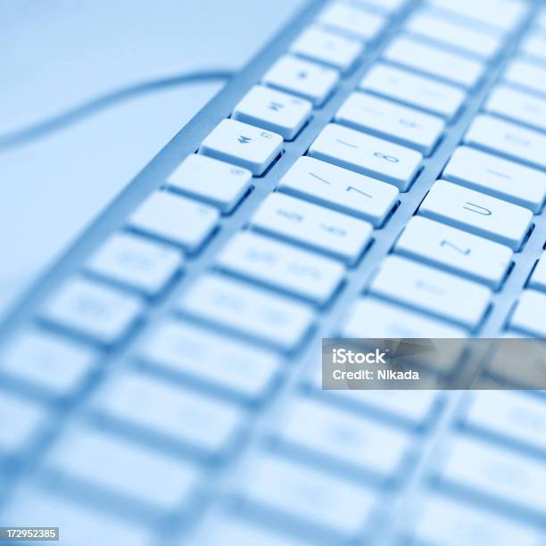 Foto de Teclado De Computador e mais fotos de stock de Azul - Azul, Computador, Computador desktop