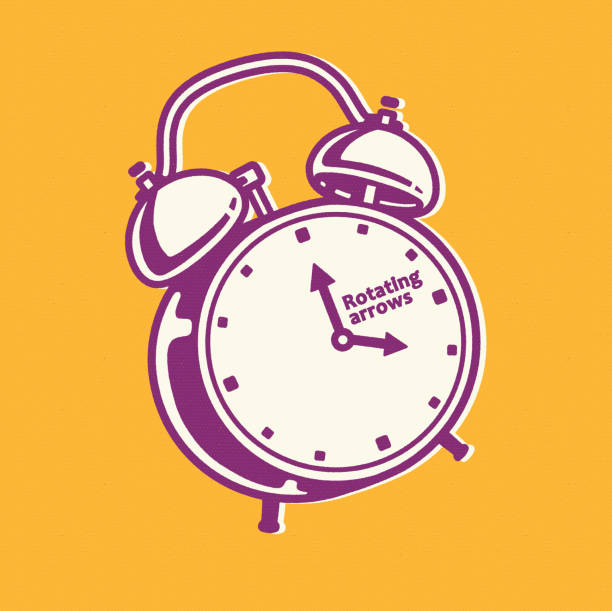 Illustration of classic alarm clock