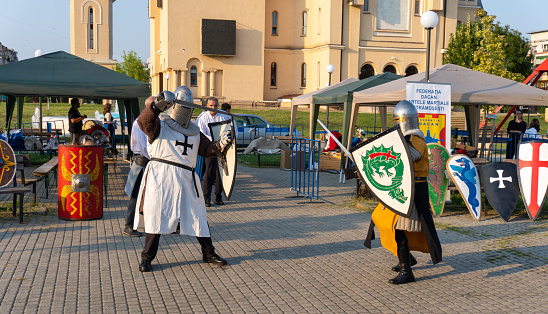 A demonstration of riding and drill of Polish uhlans from 1939, performed by a squadron of a historical reconstruction group.