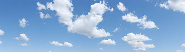 nuvens panorama ggg - 136 megapixels - cirrus cloud white fluffy - fotografias e filmes do acervo