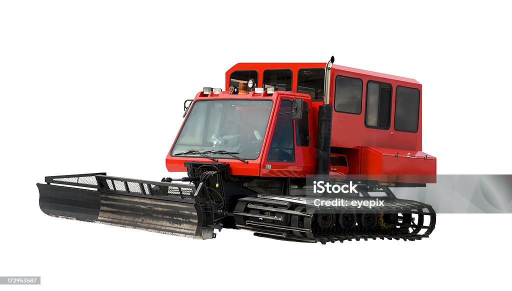 Snowcat or snowplow on white background Snowcat/snowplow on white background White Background Stock Photo