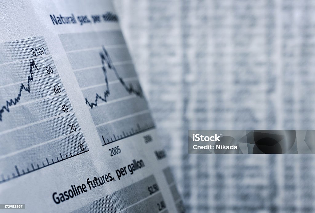 Рост цен на нефть - Стоковые фото Газета роялти-фри