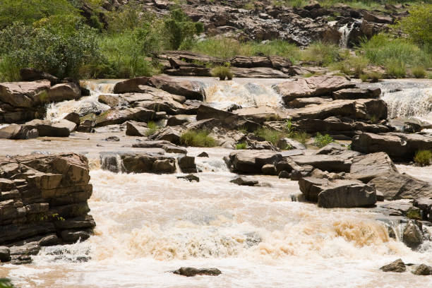 водопад gurara - nigeria abuja africa rock стоковые фото и изображения