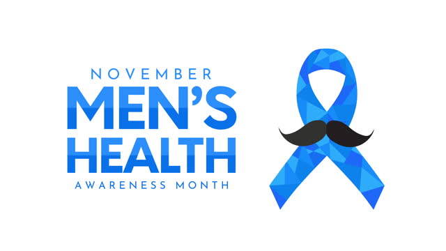 November, Men's Health Awareness Month card. 4k