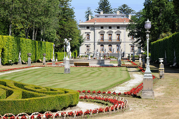Selgas Palace, Asturias stock photo
