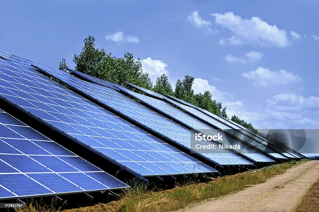 Energia Solar - Foto de stock de Azul royalty-free