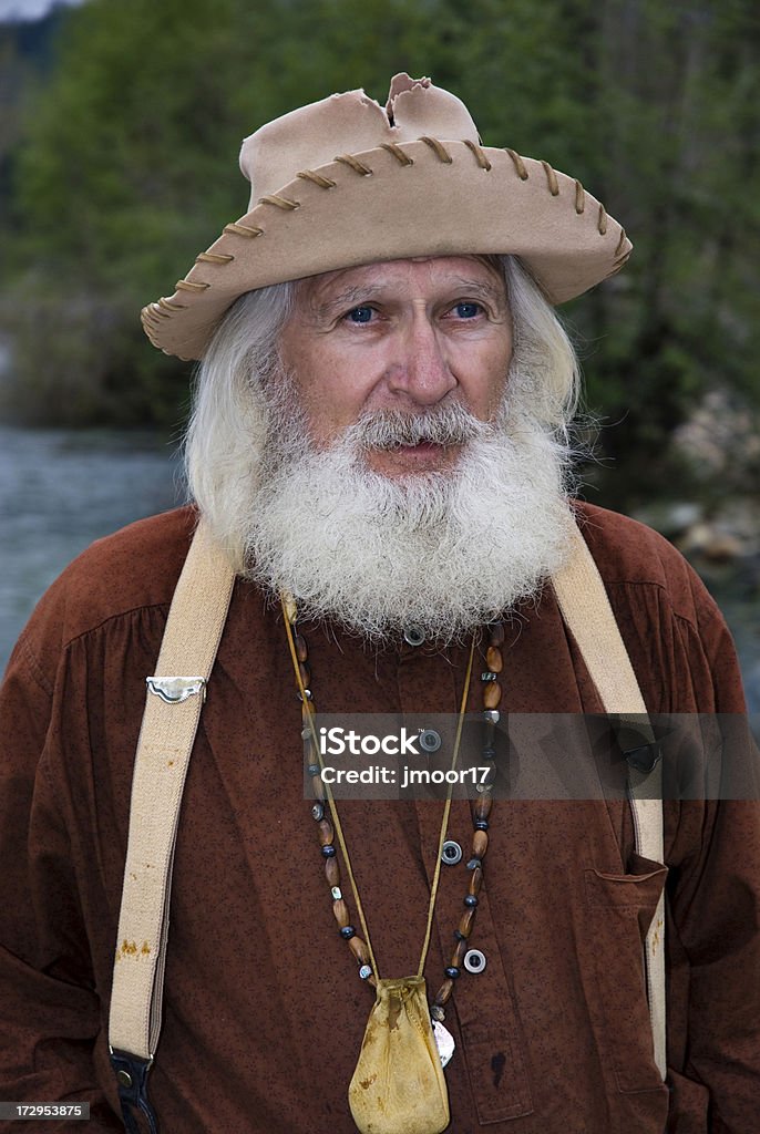 Kalifornia Gold Rush Aktor w Coloma Gold Odkrycie Park - Zbiór zdjęć royalty-free (Bluzka)
