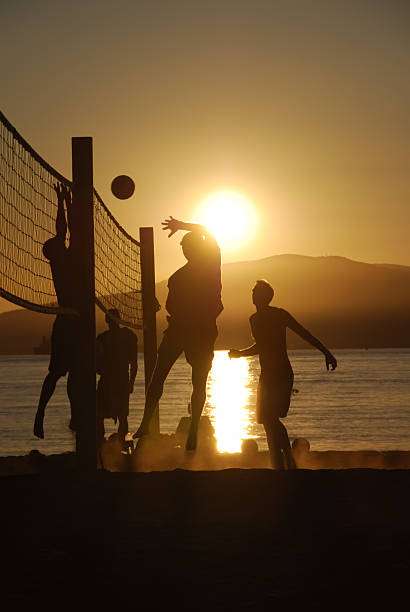 istock Volleyball Sunset Silhouettes 172953976