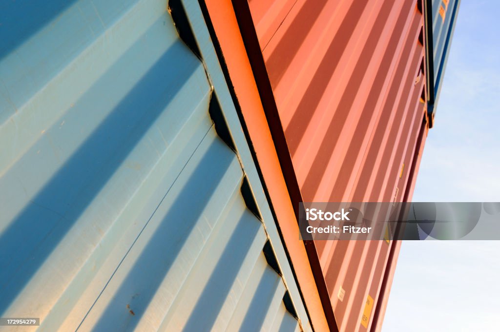 Pila di contenitori - Foto stock royalty-free di Container