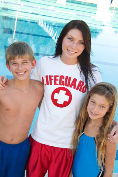 istock Lifeguard And Kids 172954640
