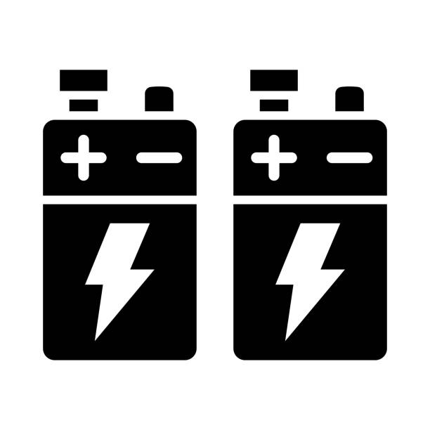 bateries vector glyph icon do użytku osobistego i komercyjnego. - 7911 stock illustrations