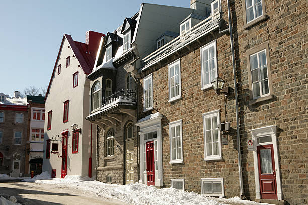 istock Street in Quebec City Canada with winter snow 172955661