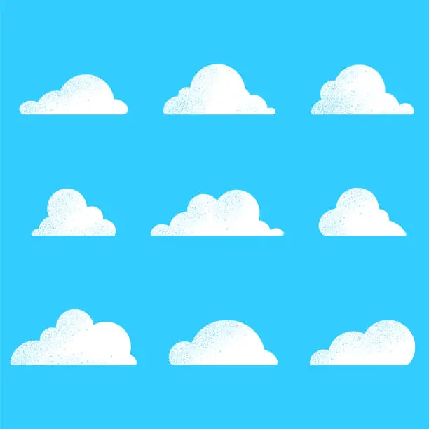 Vector illustration of Clouds Weather Icon