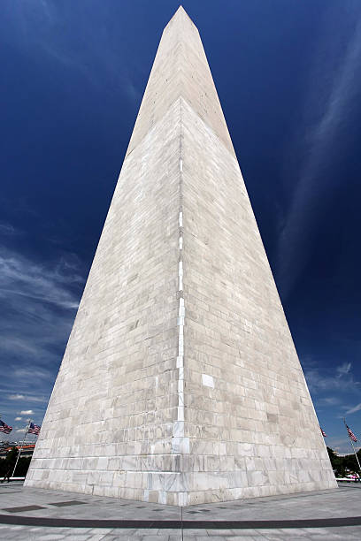 Monumento de Washington grande-angular - foto de acervo