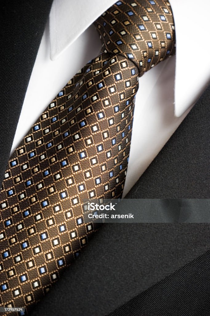 Tie and suit "White shirt, tie and jacket close up." Business Stock Photo