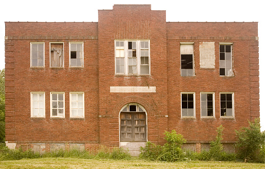 Old closed public school building in NW Missouri.