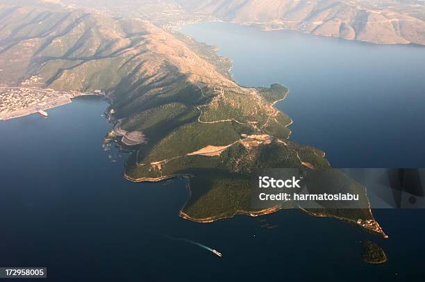 Korfu - zdjęcia stockowe i więcej obrazów Grecja - Grecja, Ujęcie satelitarne, Brzeg wody