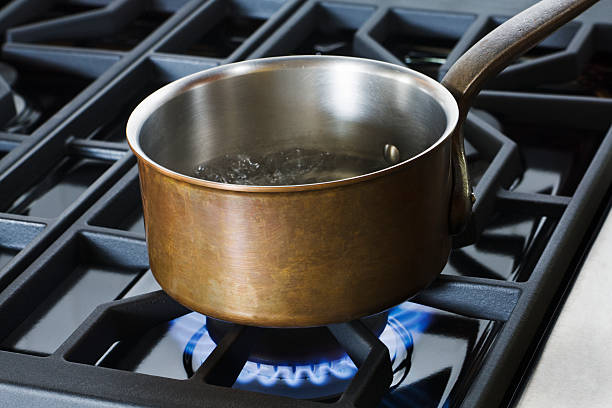 istock Copper Pan on Gas Stove Hz 172958154