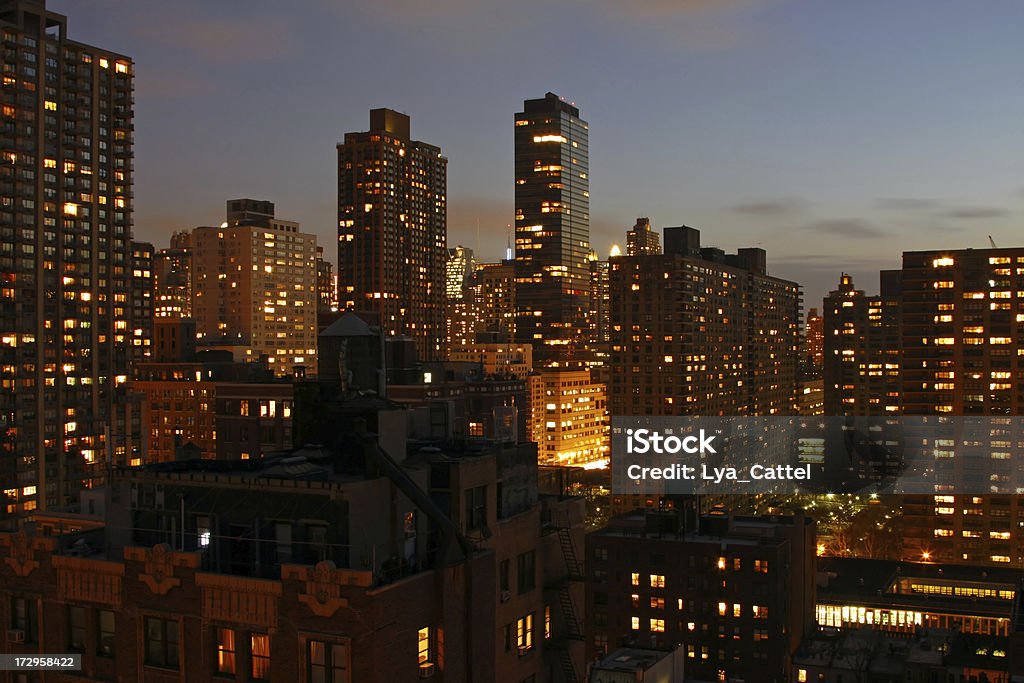 New York city view at night # 4 XL New York city view at night, please see also my other images of New York in my lightbox: Above Stock Photo