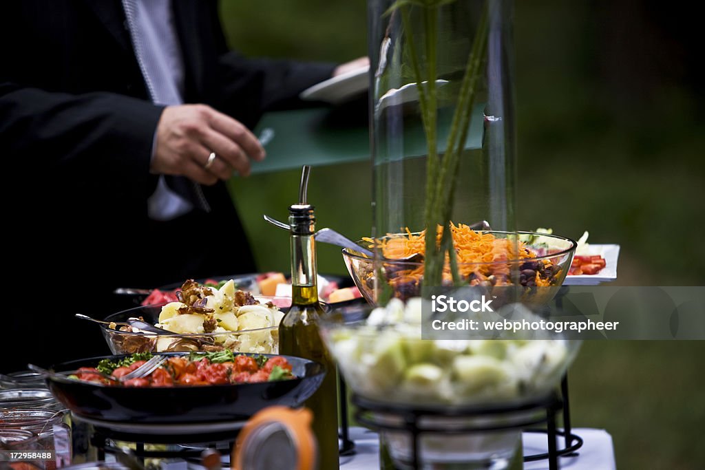Serviço de Catering - Foto de stock de Buffet - Refeições royalty-free