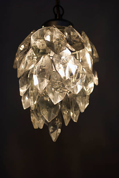 istock Teardrop Chandelier Black Background 172958601
