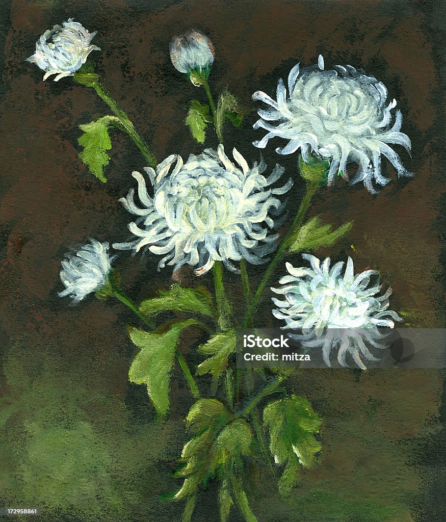 Chrysantheme Blumenstrauß - Lizenzfrei Blume Stock-Illustration