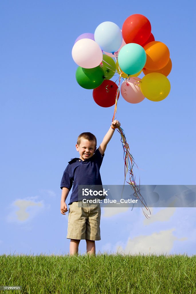 풍선 남자아이 - 로열티 프리 4-5세 스톡 사진