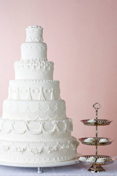 wedding cake stock photo