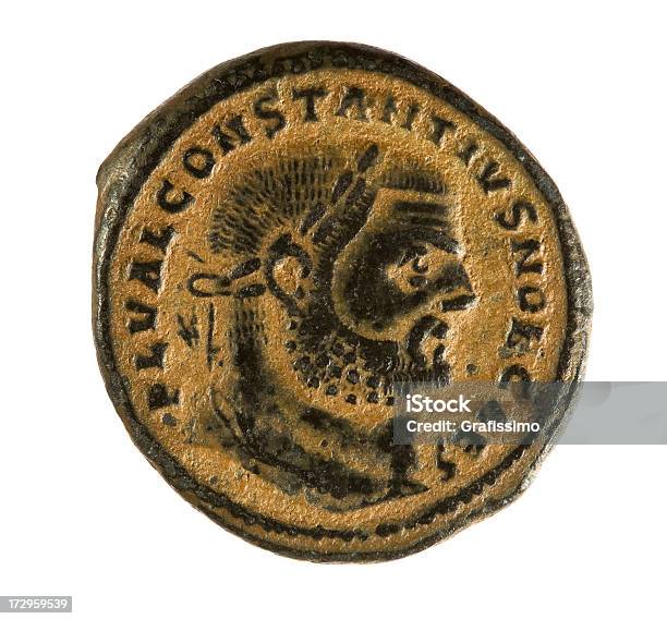 Antigua Roman Moneda Foto de stock y más banco de imágenes de Antigualla - Antigualla, Arqueología, Bronce - Aleación