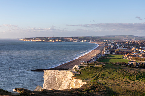 Landscape of the town at the city side.Seaford, East Sussex, England