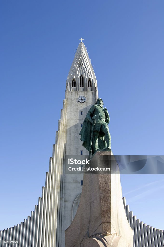 할그림스 교회 캐서드럴, 아이슬랜드 레이캬비크 - 로열티 프리 건물 외관 스톡 사진
