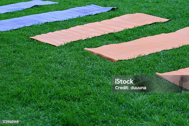 Tapetes De Yoga - Fotografias de stock e mais imagens de Alcatifa - Alcatifa, Ao Ar Livre, Atividade Recreativa