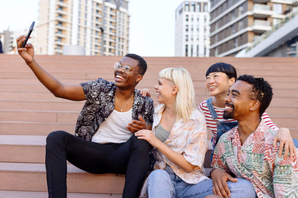 istock Beautiful friends taking a selfie 1729603575