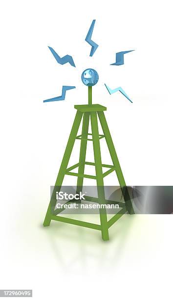 Radio Tower Stock Photo - Download Image Now - Antenna - Aerial, Broadcasting, Communication