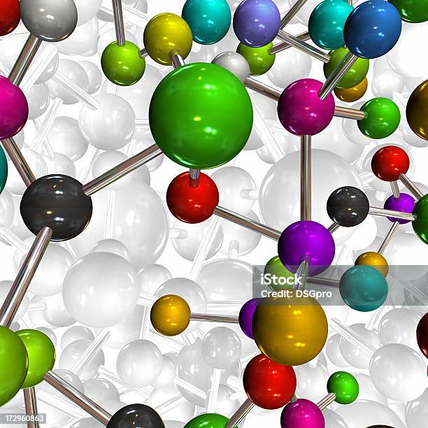 Foto de Atom Moléculas e mais fotos de stock de Ciência - Ciência, Descrição de Cor, Estrutura Molecular