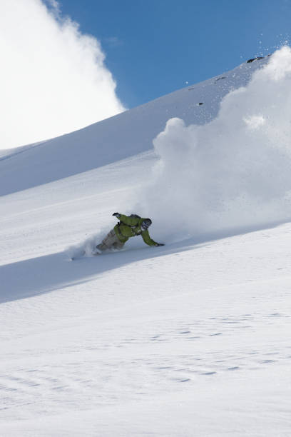 snowboarder freerider stock photo