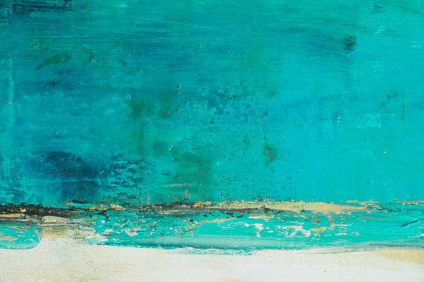Abstract painted green art backgrounds.