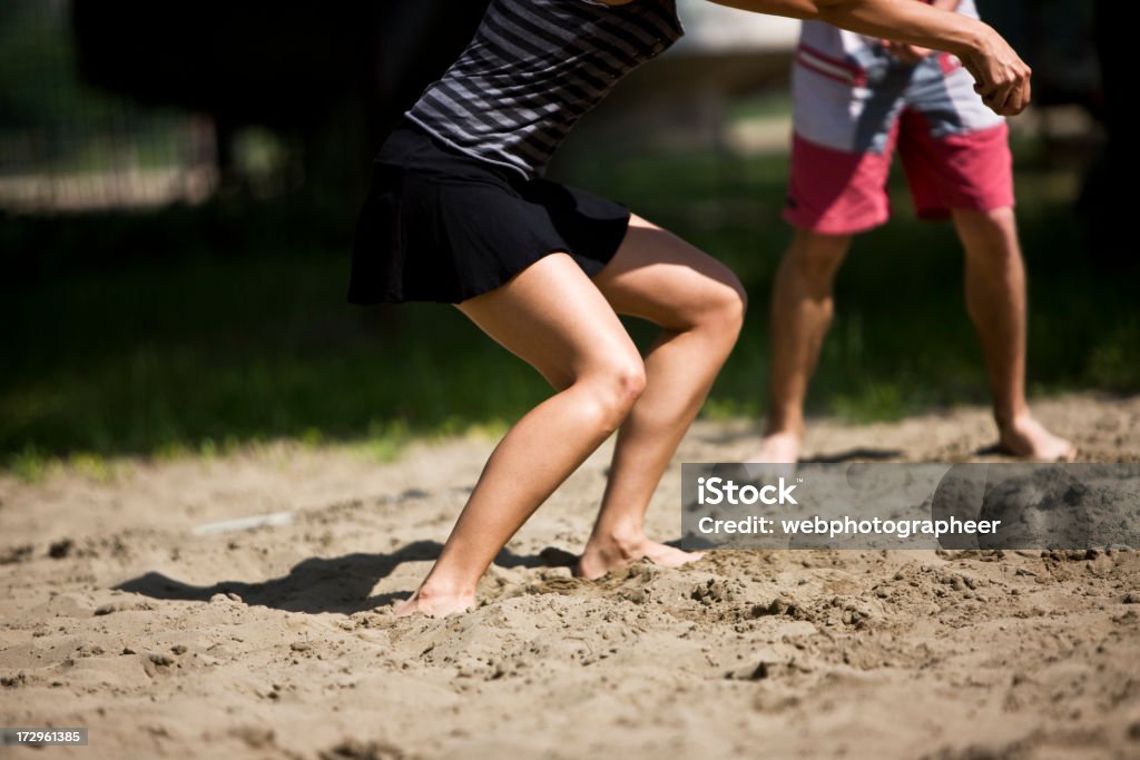 beach volley - Foto stock royalty-free di Adulto