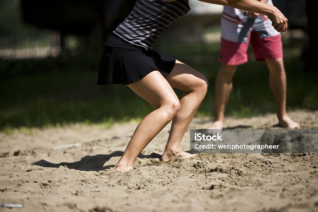 Voleibol de Praia - Royalty-free Adulto Foto de stock