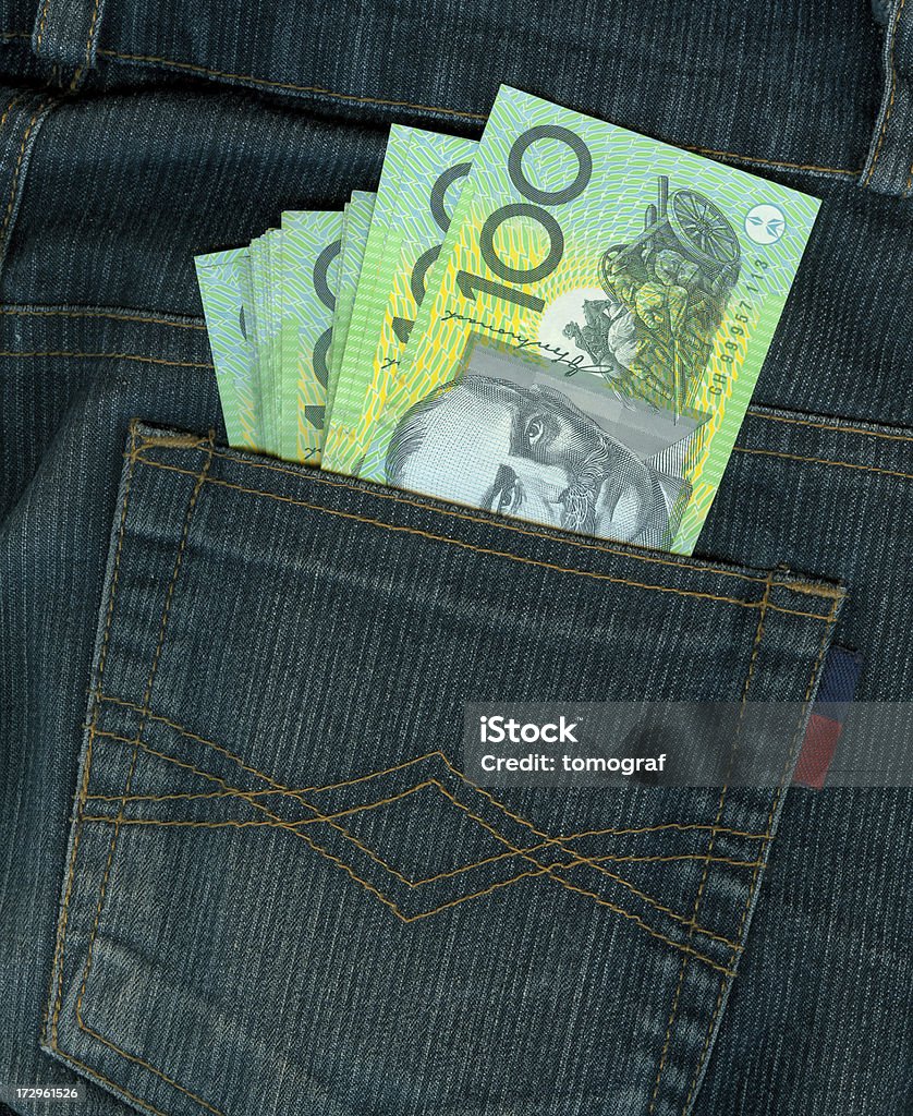 Pacote completo de 100 dólares australianos - Foto de stock de Moeda Australiana - Todas Moedas Australásias royalty-free