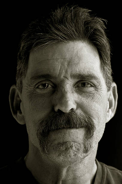 istock biker portrait head on with a pleasant look. 172961677