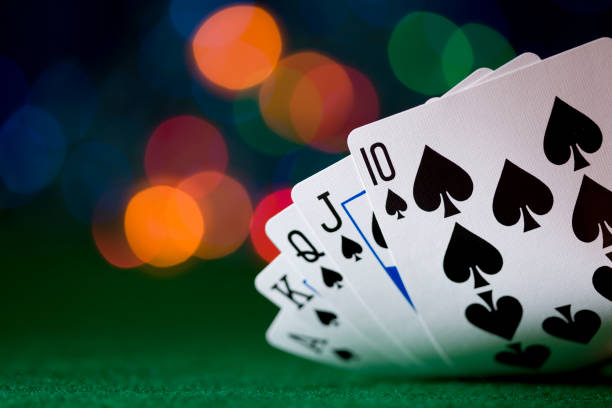 карты (xxl - cards poker king card green стоковые фото и изображения
